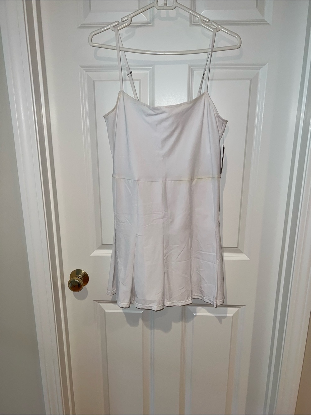 Abercrombie and Fitch White Pleated Mini Dress
